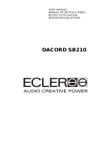 Ecler DACORDSB210 Manual de usuario