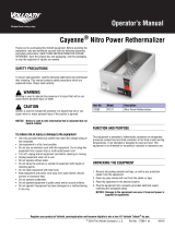 Vollrath Rethermalizer, Cayenne® Nitro™ Power, Countertop Manual de usuario