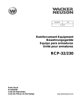 Wacker Neuson RCP-32/230 Parts Manual