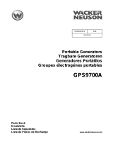 Wacker Neuson GPS9700A Parts Manual