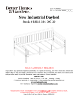 Better Homes and Gardens New Industrial Daybed Manual de usuario