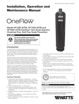 Watts OF1260-30TM, OF1465-50TM, OF1665-75TM Guía de instalación