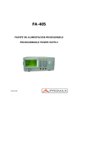 Promax FA-405 Manual de usuario
