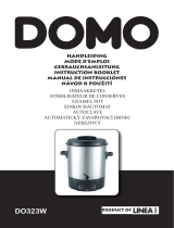 Domo Einkochautomat „Deluxe“, DO323W, 27 Liter, Edelstahl, 1800 Watt El manual del propietario