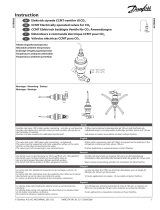 Danfoss Electrically operated expansion valve, type CCMT Guía de instalación