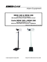 Adam Equipment MDW 160 200 Manual de usuario