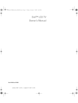 Dell LCD TV W3706MH El manual del propietario