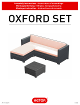 Keter Oxford Rattan Effect Outdoor Corner Sofa Manual de usuario