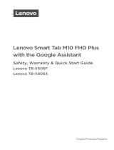 Mode d'Emploi pdf Lenovo Smart Tab M10 FHD Plus avec Google Assistant Instrucciones de operación