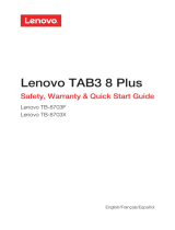 Lenovo Tab 3 8 Plus Instrucciones de operación