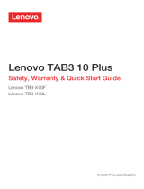 Lenovo Tab Series User Tab 3 10 Plus Manual de usuario