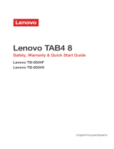 Lenovo Tab 4 8 Manual de usuario