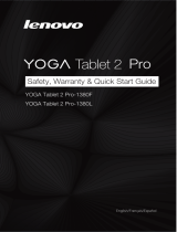 Lenovo Yoga Tab 2 Pro 1380 Instrucciones de operación