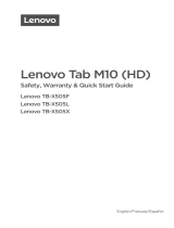 Lenovo Smart Tab M10 HD Guía de inicio rápido