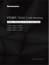 Lenovo Yoga Tab 2 851 Guía del usuario