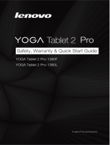 Lenovo Yoga Tab 2 Pro 1380 Guía del usuario