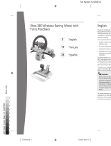 Microsoft Xbox 360 Volante de Carreras Inalámbrico con Force Feedback El manual del propietario