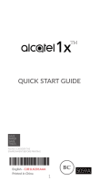 Alcatel OneTouch 1X - 5059A El manual del propietario