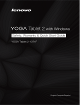 Lenovo Yoga Tab Series Yoga Tab 2 1371 Guía de inicio rápido
