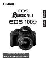 Canon EOS Rebel SL1 Manual de usuario