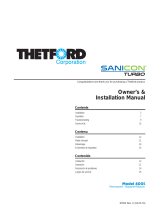 THETFORD Sani-Con® Turbo 400S Guía de instalación