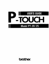 Brother P-Touch 25 Manual de usuario