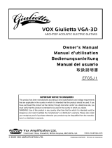 Vox Giulietta VGA-3D El manual del propietario