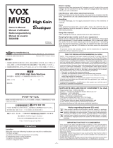 Vox MV50HG & MV50BQ El manual del propietario