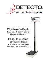 Detecto Physician's Scale El manual del propietario