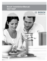 Bosch NGT745UC/01 Guía de instalación