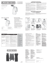 Black and Decker Appliances HGS011 Series Easy Garment Steamer Manual de usuario