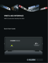 Klark Teknik VNET2-AES INTERFACE Guía de inicio rápido