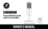 Mackie 47928 Chromium Premium USB Condenser Mic El manual del propietario