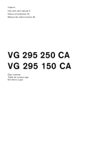 Gaggenau VG295250CA El manual del propietario