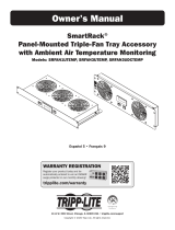 Tripp Lite SmartRack Panel-Mounted Triple-Fan Tray Accessory El manual del propietario
