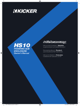 Kicker Hideaway HS10 El manual del propietario