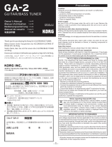 Korg GA-2 El manual del propietario