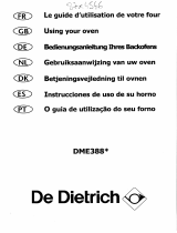 De Dietrich DME388WE1 El manual del propietario