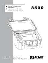 AEMC instruments DTR 8500 English and Español Manual de usuario
