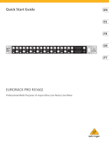 Behringer RX1602 Guía de inicio rápido