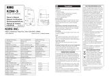 Korg KDM-3 Digital Metronome Black Manual de usuario