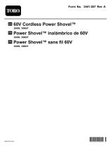 Toro 60V Cordless Power Shovel Manual de usuario