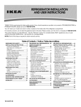 IKEA ISF25D2XBM01 El manual del propietario