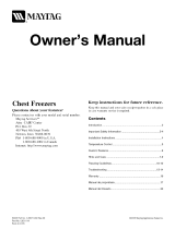 Maytag MQC2257BEW - 21.7 cu. Ft. Chest Freezer El manual del propietario