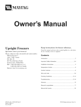 Maytag MQU1654BEW El manual del propietario