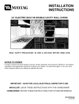 Maytag CWE5800ACS - 24"Electric Double Oven Guía de instalación