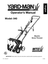 MTD 40 El manual del propietario