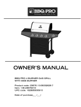 BBQ-Pro PG-40403SOL El manual del propietario