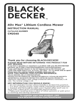 Black & Decker CM2040 TYPE 1 El manual del propietario