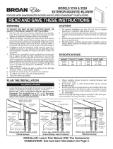 Broan 331H Guía de instalación